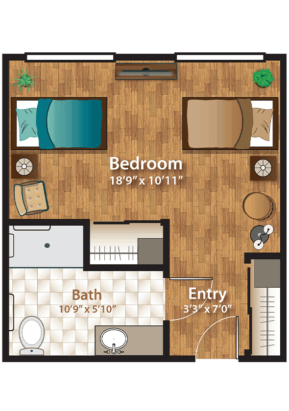 Resident room