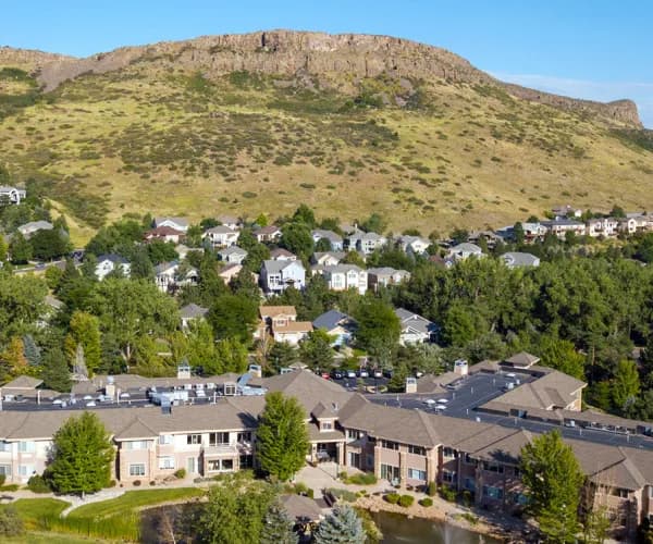 Aerial view of facility and South Table Mountain