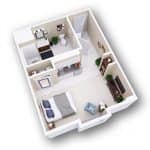 Studio Room Floor Plan
