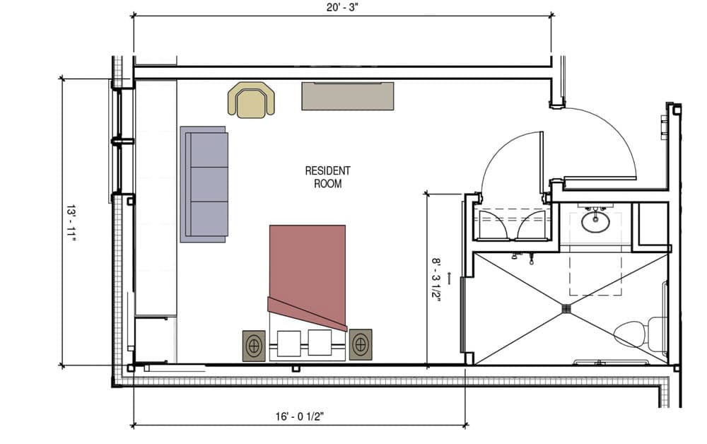 Resident room