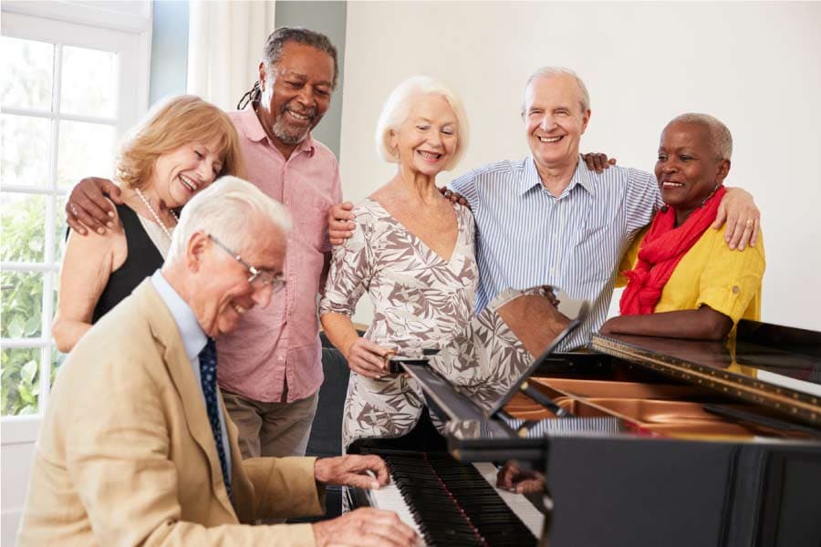 senior having fun